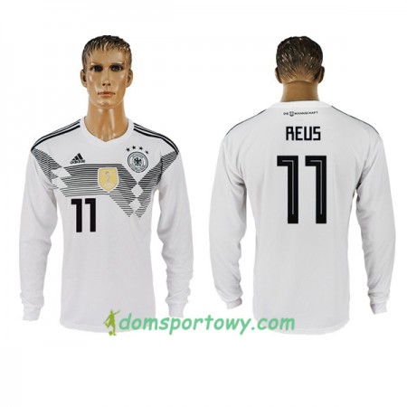 Koszulka Niemcy Reus 11 Domowe Koszulki Piłkarskie Mistrzostwa Świata 2018 Długi Rękaw